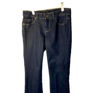 Calvin Klein black bootcut jeans  with sequinned pockets Size 6